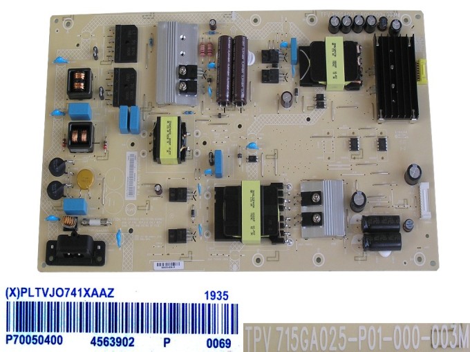 Napájecí zdrojová deska pro LCD TV Philips PLTVJO741XAAZ 715GA025-P01-000-003M
