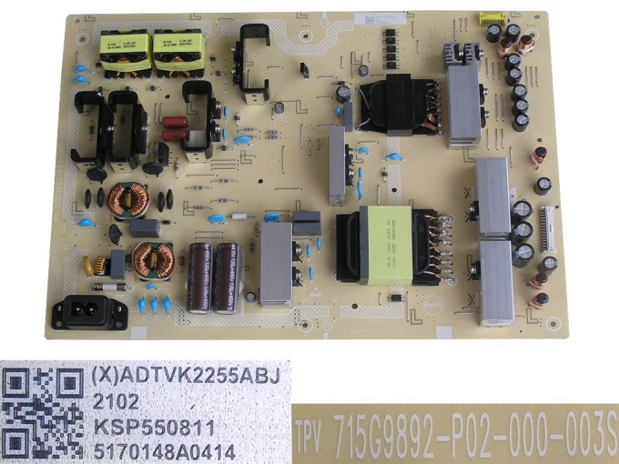 Napájecí zdrojová deska LCD TV Philips ADTVK2255ABJ 715G9892-P02-000-003S