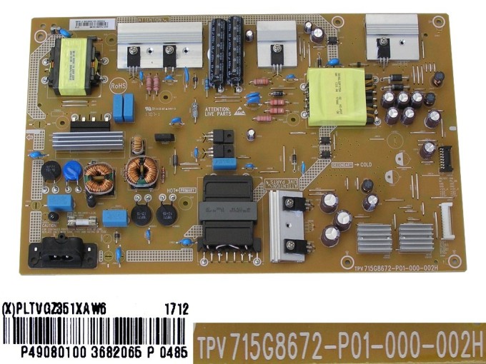 Napájecí zdrojová deska Philips PLTVGZ351XAW6 / 715G8672-P01-000-002H pro LCD TV