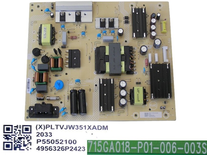 Napájecí zdrojová deska LCD modulu Philips PLTVJW351XADM 715GA018-P01-006-003S