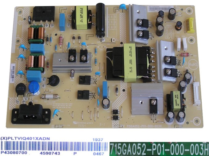 Napájecí zdrojová deska pro LCD TV Philips PLTVIQ401XADN 715GA052-P01-000-003H
