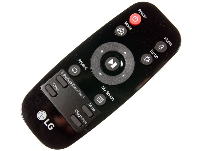 Originální dálkový ovladač LG pro robotický vysavač AKB73616014