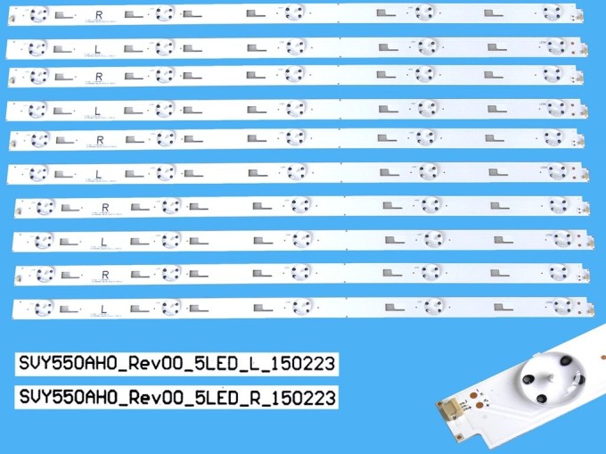 LED podsvícení 540mm sada 10 pásků pro LCD TV 55" Sony