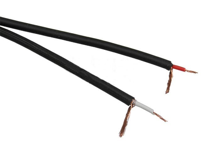 Stíněný plochý dvojlinkový kabel 2 x 0,08 mm² na metráž