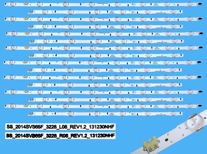 Sada LED podsvícení pro Samsung 65" LCD TV s 16 pásky
