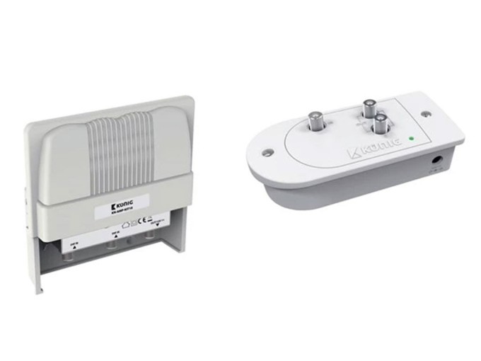 Domovní TV zesilovač s napájecím zdrojem 12V/250mA KÖNIG KN-AMP-KIT10