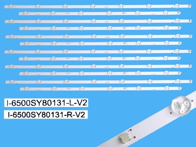 LED podsvitní sada 12 pásků pro Sony 65" LCD TV D-LED BAR I-6500SY80131-L-V2 + R-V2