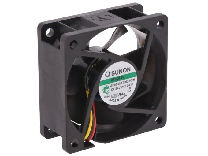 Axiální ventilátor 60x60x25mm 24V 80mA Sunon MagLev MF60252VX-1000U-G99