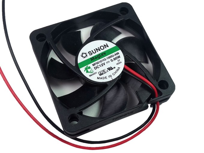 Axiální ventilátor 50x50x10mm 12V 0.6W s volnými dráty