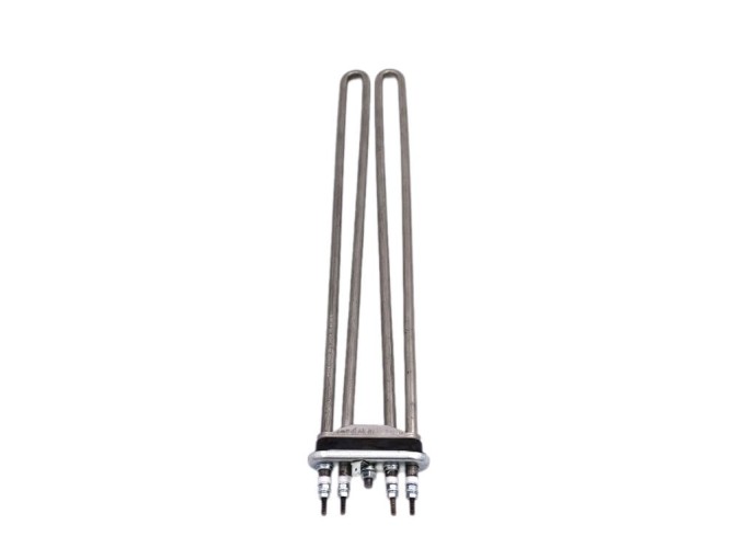Topné těleso do pračky 2x 3000W, 254V, délka 410mm, M6