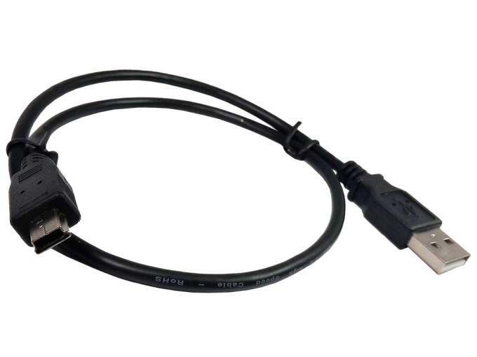 USB kabel typ A - mini USB 5pin, délka 0,5 m