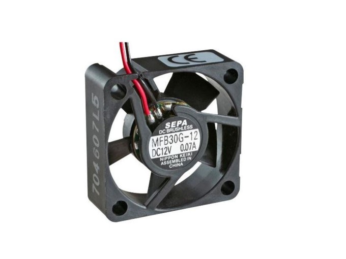30x30x10mm ventilátor 5V DC 130mA s kuličkovým ložiskem Sepa MFB30G05