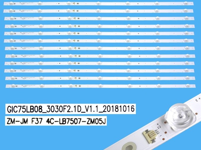 Sada LED podsvícení 850mm pro Thomson 75" LCD TV 12 pásků