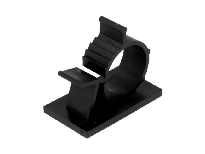 Samolepicí kabelová příchytka pro kabel průměru 16,5-20,1 mm, černá polyamidová