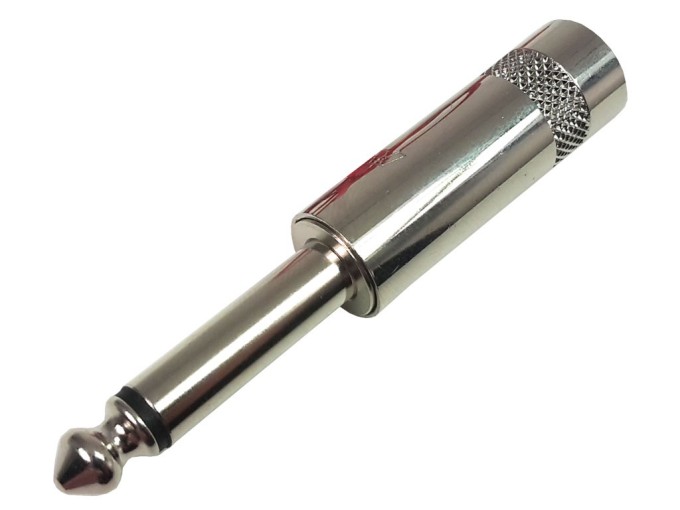 Kovová kabelová zástrčka JACK 6,3 mm mono REAN
