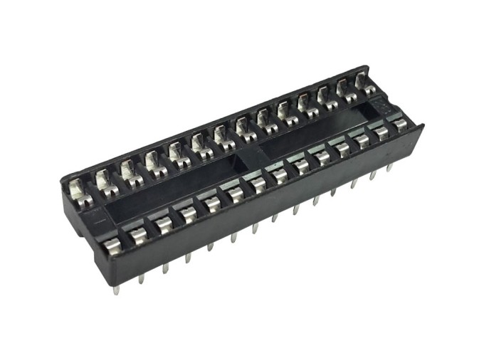 Úzká patice DIL 2x14 pinů 2,54 mm