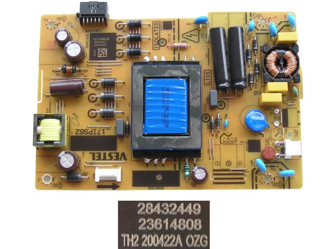 Napájecí zdrojová deska 17IPS62 pro LCD modul Vestel 23614808