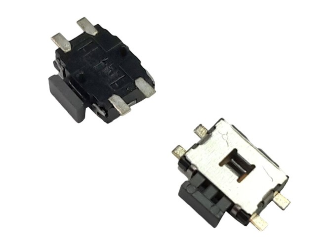 SMD mikrotlačítko boční 4,7 x 3,5 x 1,65 mm, mikrospínač TACT
