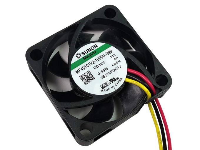 DC axiální ventilátor 40x40x10 mm 12V 40mA Sunon MagLev