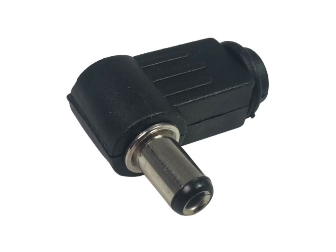 Úhlový napájecí konektor 5.5 x 2.5 x 9 mm na kabel