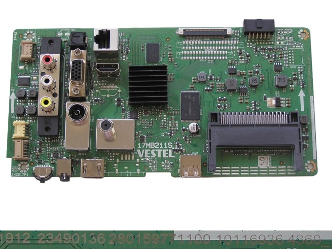 Základní deska LCD modulu 17MB211S pro TV GOGEN TVF43R25FE
