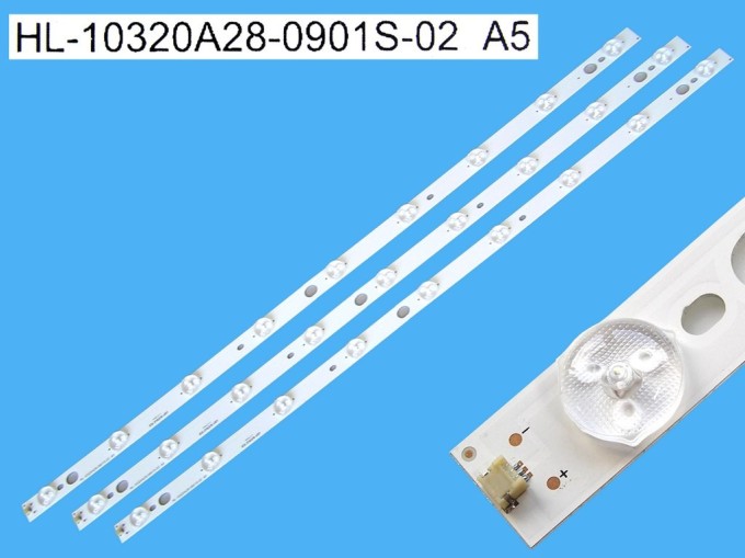 LED podsvit 620mm sada 3 pásky pro Blaupunkt LCD TV