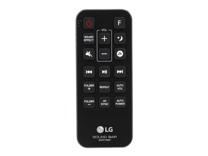 Originální dálkový ovladač LG AKB75155301 pro audio SJ5