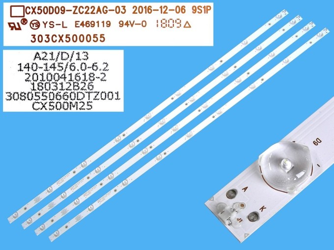 LED podsvit 960mm sada 4 kusy Fox pro LCD TV 50"