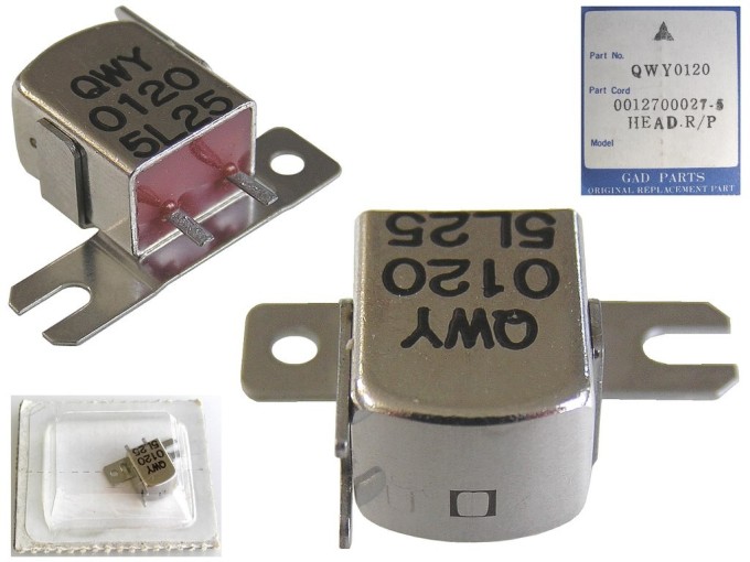 Mono magnetofonová hlava 285 ohm QWY0120 pro kazetové přehrávače