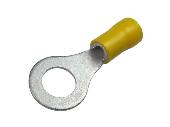 Krimpovací očko M8 na kabel žluté