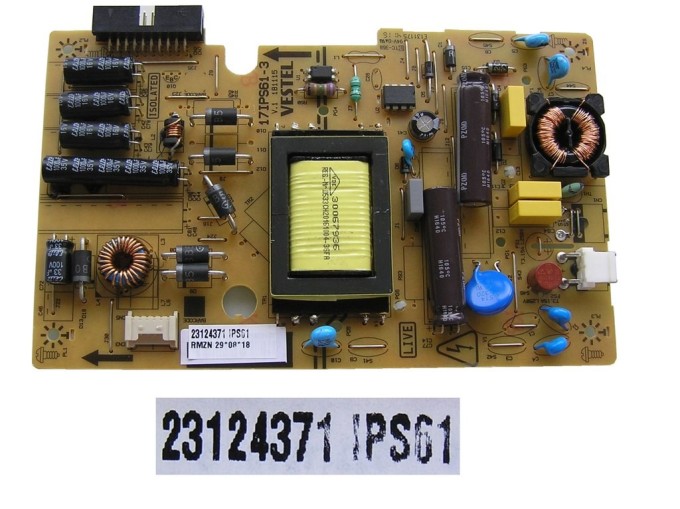 Napájecí zdrojová deska 17IPS61-3 pro LCD TV Vestel