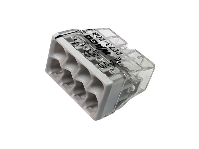 Bezšroubová krabicová svorka WAGO 2273-208 pro vodiče 0,5-2,5 mm², 8pólová