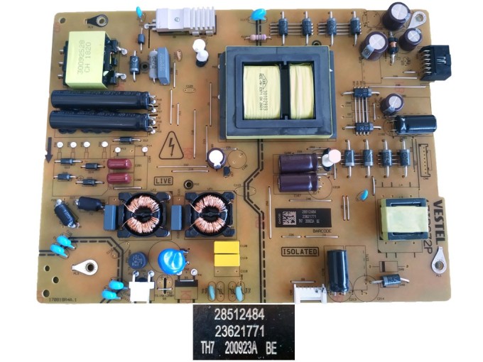 Napájecí zdrojová deska 17IPS72P pro LCD modul Vestel 23621771