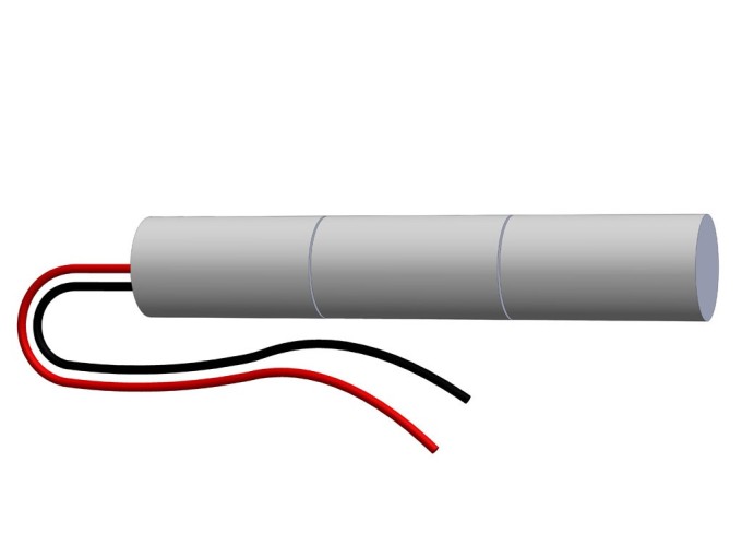 Akumulátor 3,6V 1600mAh SC s kabelem bez konektoru pro nouzová světla