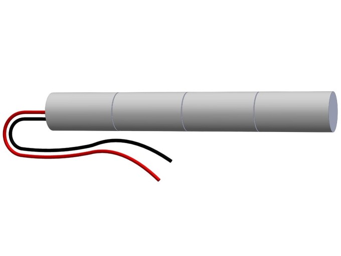 Akumulátor 4,8V 1600mAh SC pro nouzová světla s kabelem bez konektoru