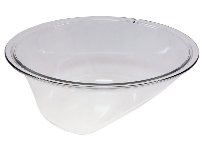 Sklo dvířek pračky 12538100000006 pro MIDEA, Philco, PLD 1273 Crown