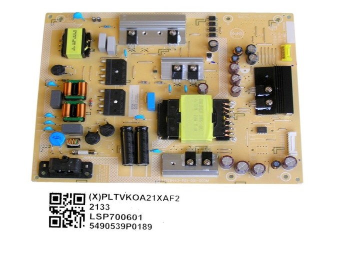 Napájecí zdrojová deska LCD modulu Philips PLTVKOA21XAF2 715GB443-P01-001-003M