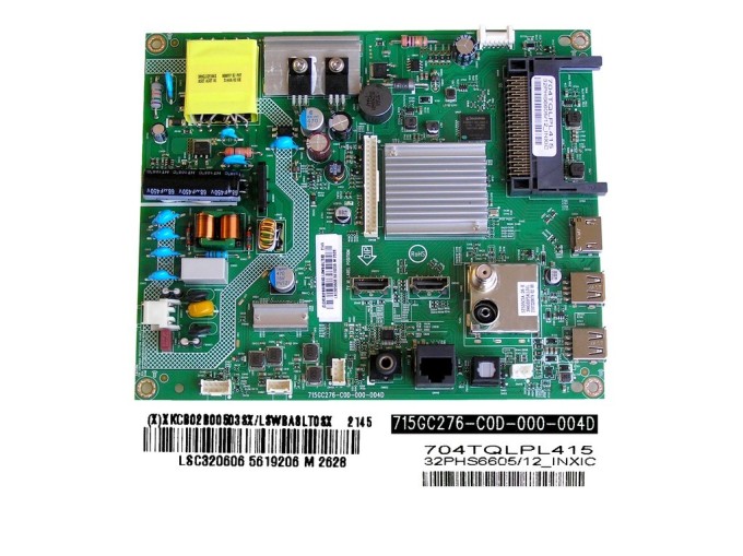 Základní deska LCD LED modulu Philips XKCB02B00503SX / Main board 715GC276-C0D-000-004D