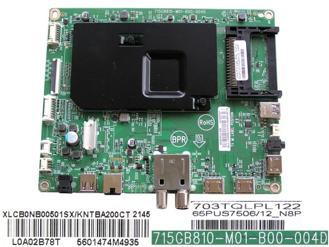 Základní deska LCD LED modulu Philips XLCB0NB00501SX / Main board 715GB810 - M01/B00/004D