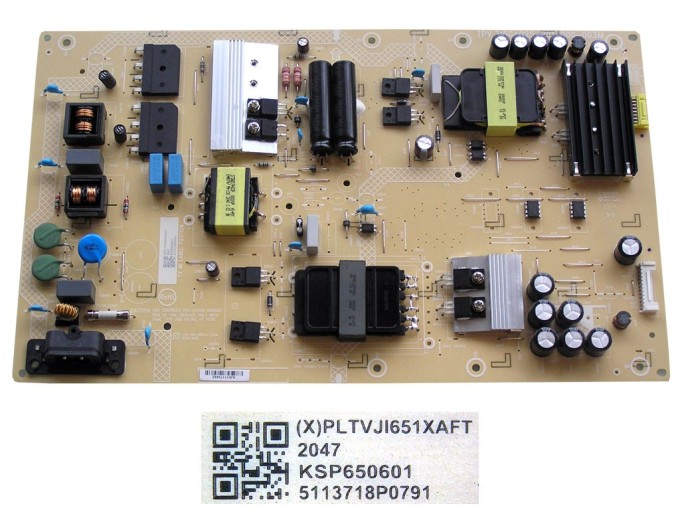 Napájecí zdrojová deska LCD modulu Philips PLTVJI651XAFT 715GA025-P01-000-003M