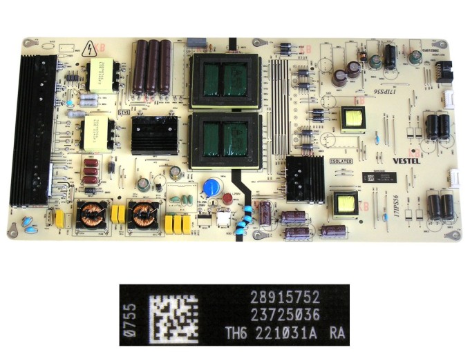Napájecí zdrojová deska 17IPS56 pro LCD TV Vestel 23725036