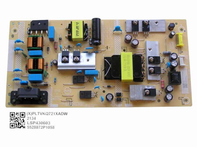 Napájecí zdrojová deska LCD modulu Philips PLTVKQ721XADW 715G9856-P02-007-003M