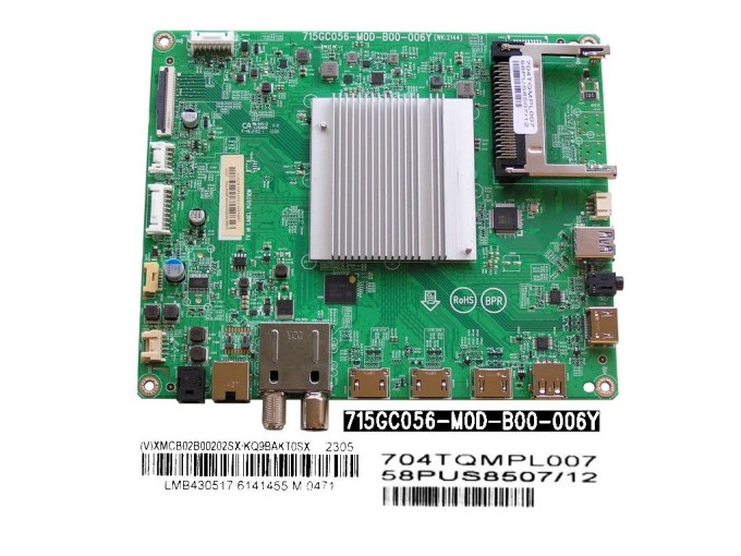 Základní deska LCD LED modulu Philips 58PUS8507/12 Main Board 715GC056-M0D-B00-006Y