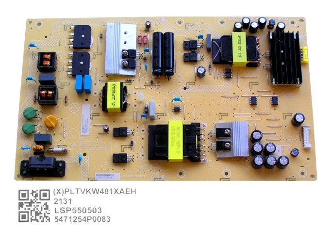 Napájecí zdrojová deska LCD modulu Philips PLTVKW481XAEH 715GA025-P01-007-003M
