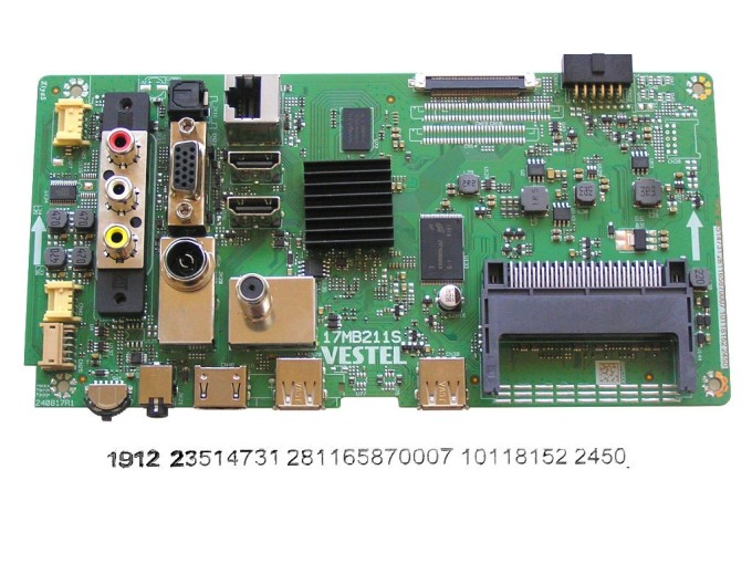 Základní deska LCD modulu 17MB211S / Main board 23514731 pro JVC LT-49VF52L
