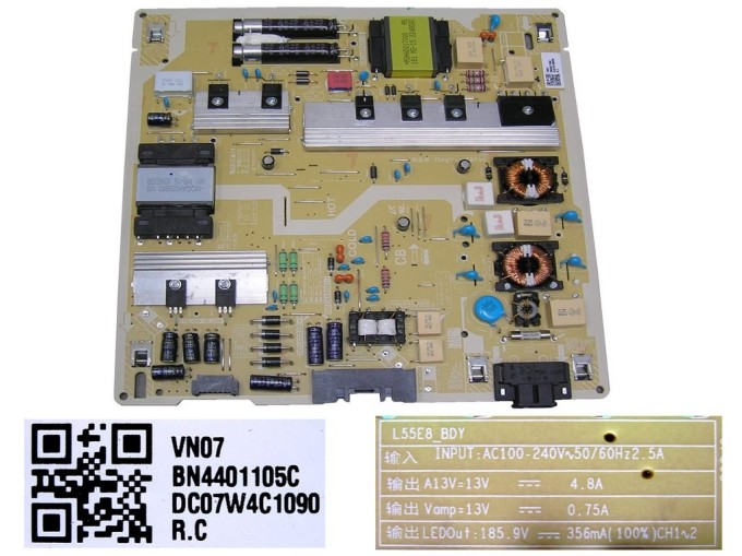 Napájecí zdrojová deska BN44-01105C pro LCD TV 55"