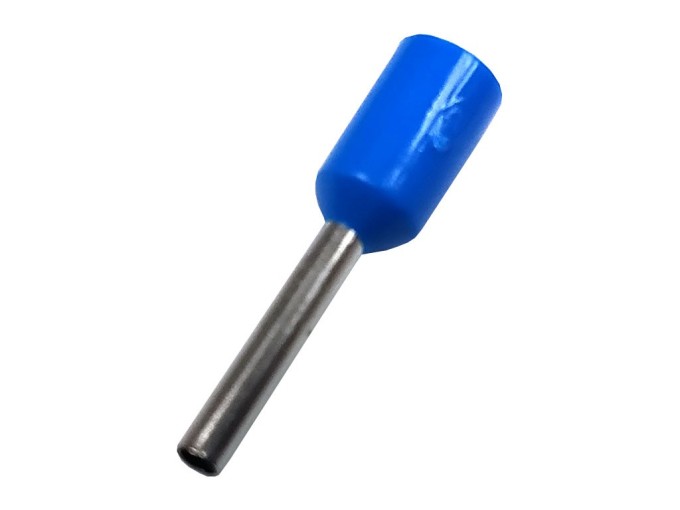 Izolovaná krimpovací dutinka modrá 0,75 mm², 10 ks