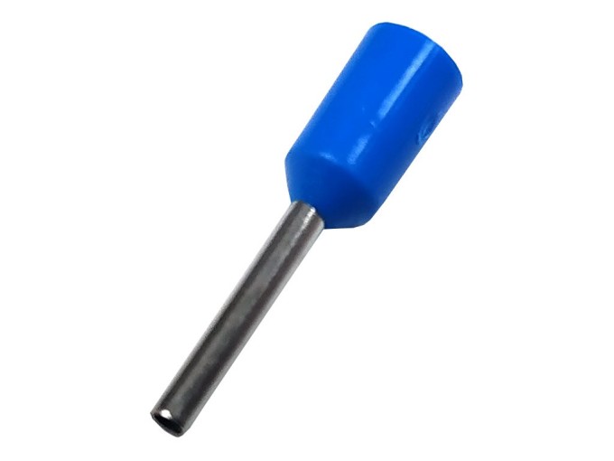 Izolovaná krimpovací dutinka modrá 0,5 mm², 10 ks