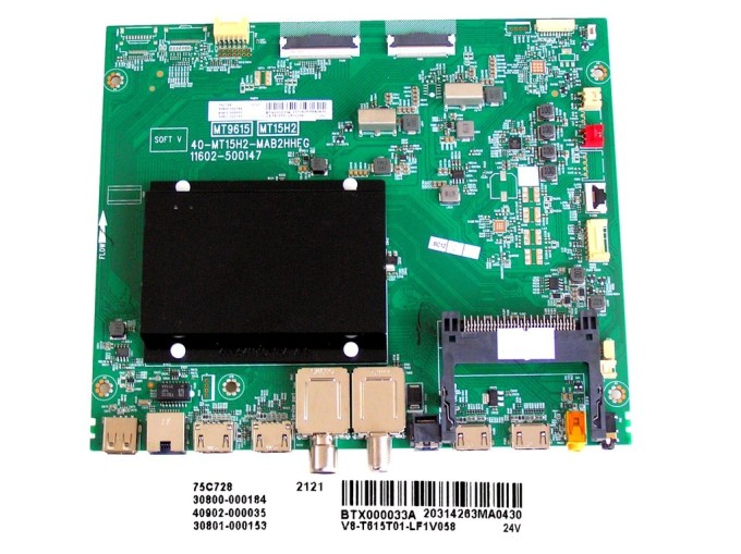 Základní deska LCD LED modulu TCL 30800-000184 / 30801-000153 Main board 40-MT15H2-MAB2HHFG