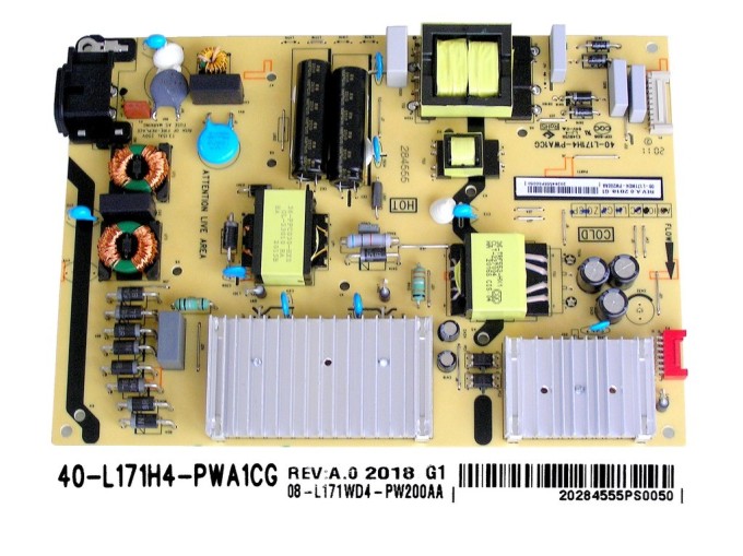 Napájecí zdrojová deska LCD modulu TCL 08-L171WD4-PW200AA / SMPS 40-L171H4-PWA1CG